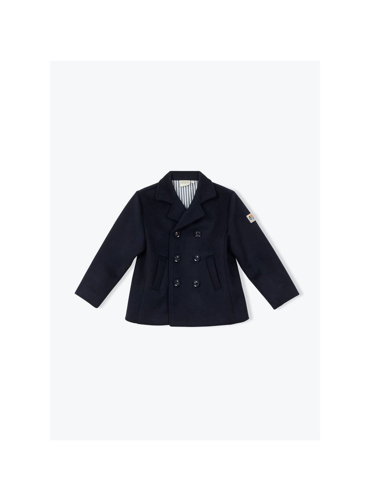 Arsene Navy Wool Peacoat