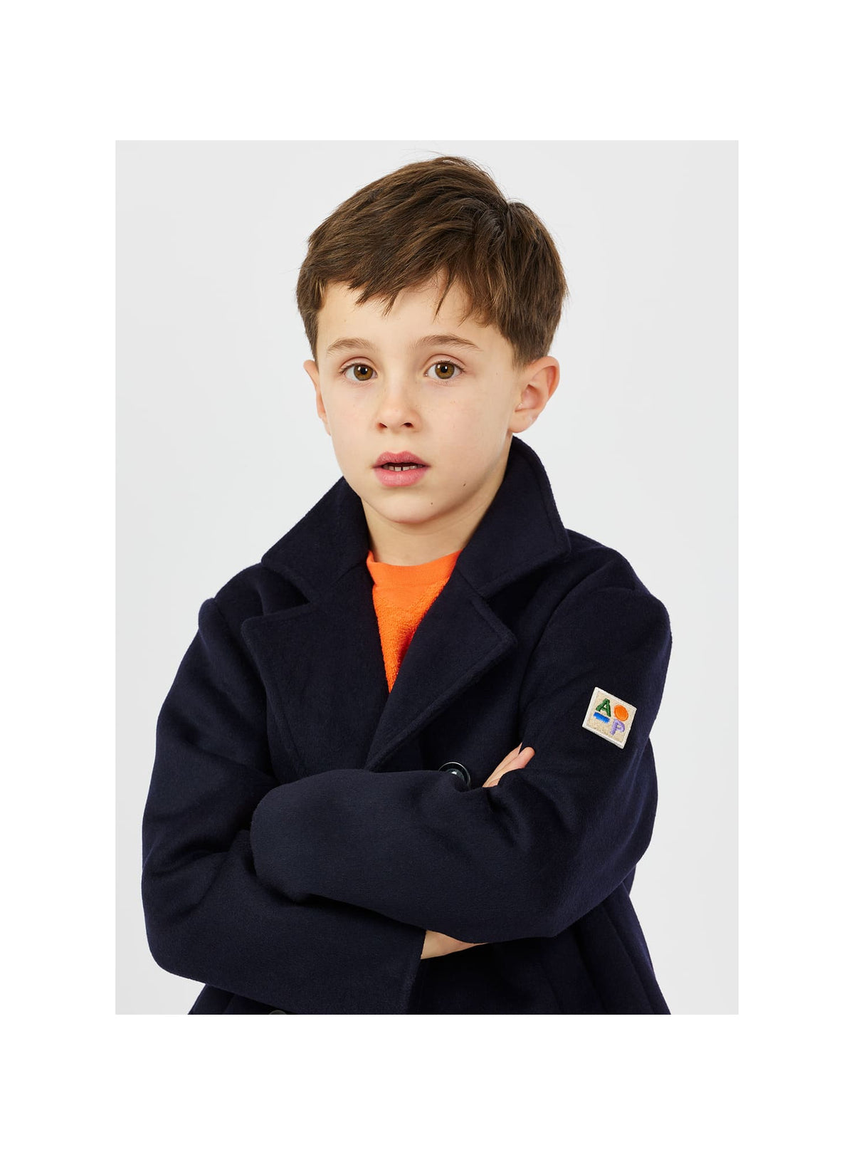 Arsene Navy Wool Peacoat