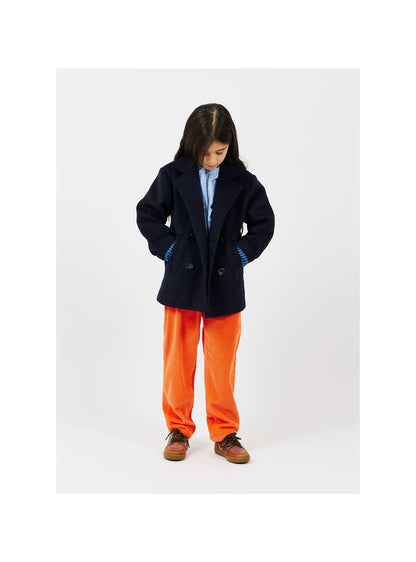 Arsene Navy Wool Peacoat